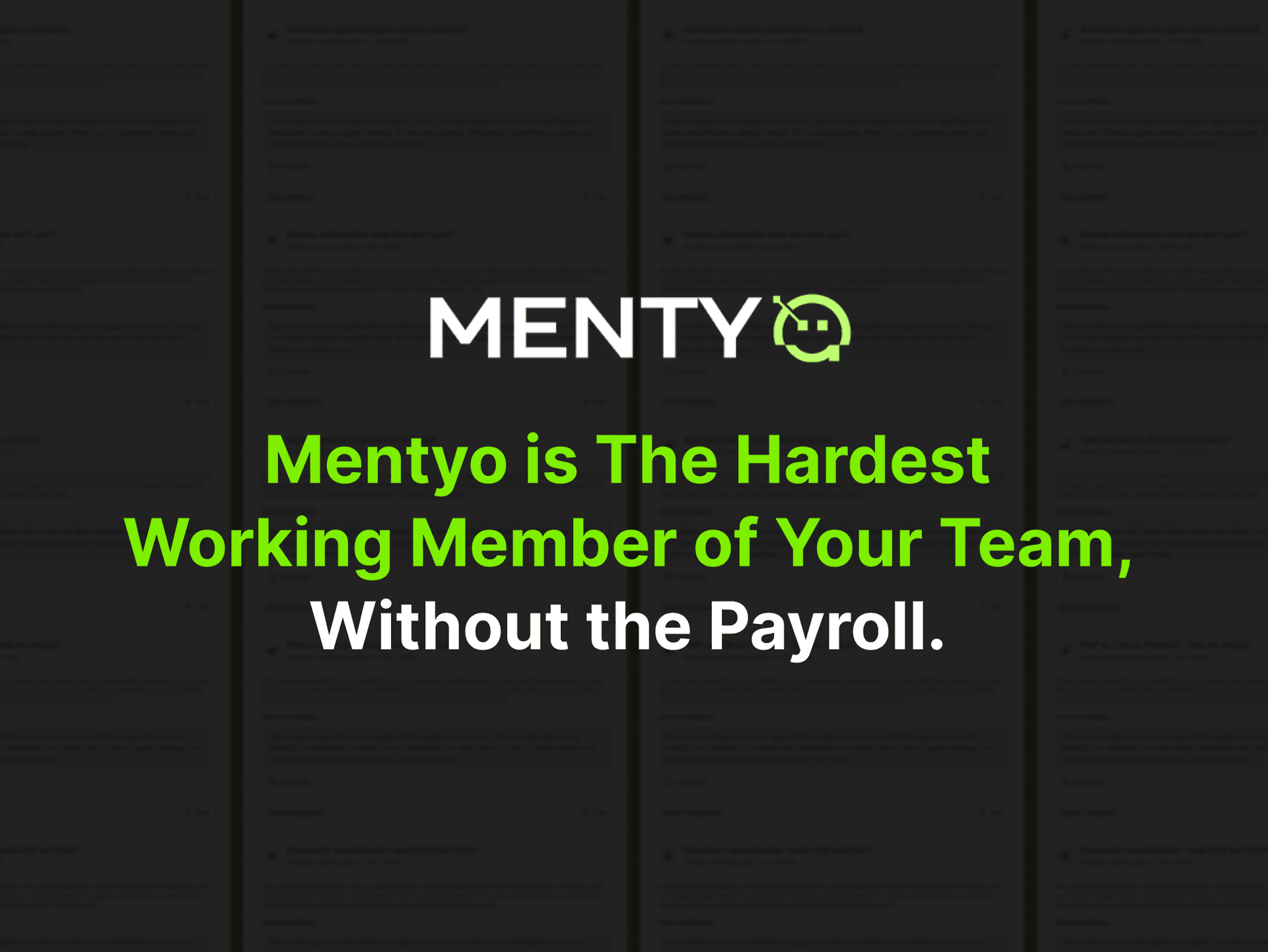 5. Mentyo Posts and Engages